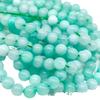 Zhiyue Амазонит Халцедон Светло-зеленые Круглые Бусины для Изготовления Ювелирных Изделий