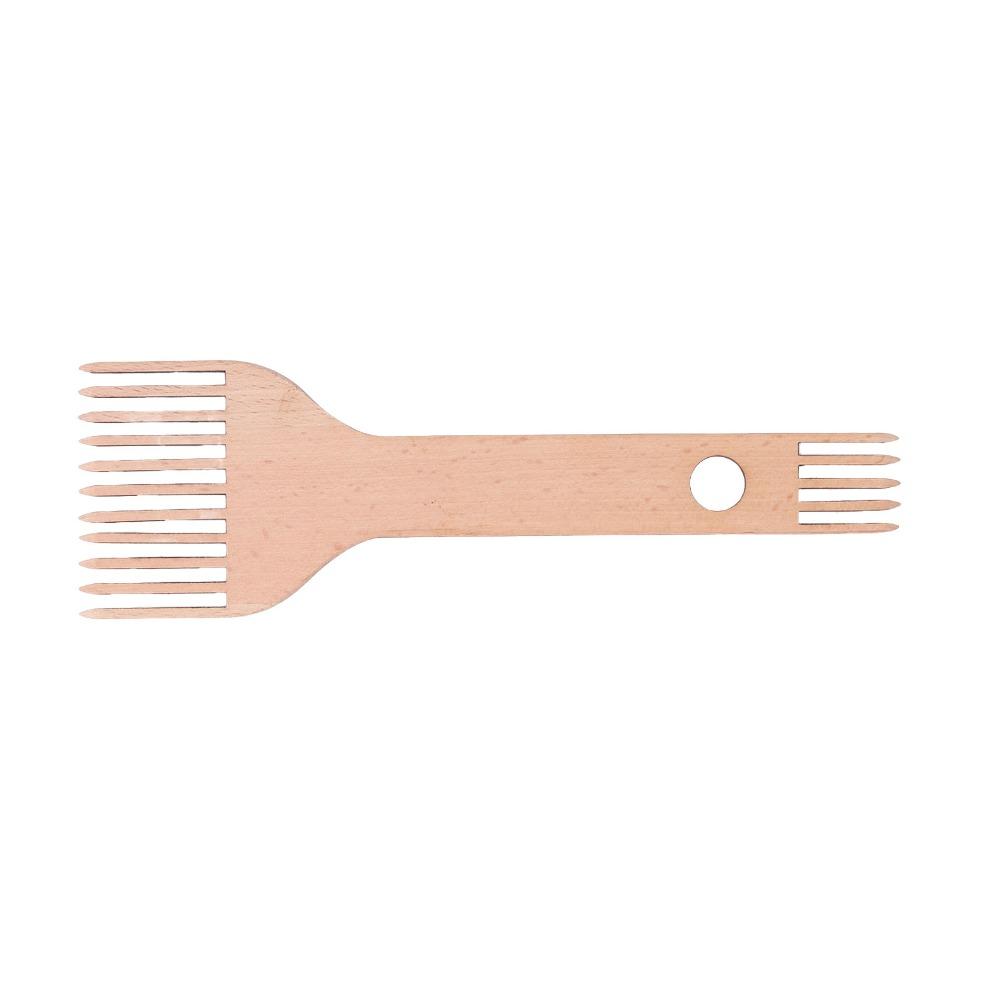Ergonomic Design Weaving Loom Comb Double Ended Knitting Craft Comb For Knitting Crafts