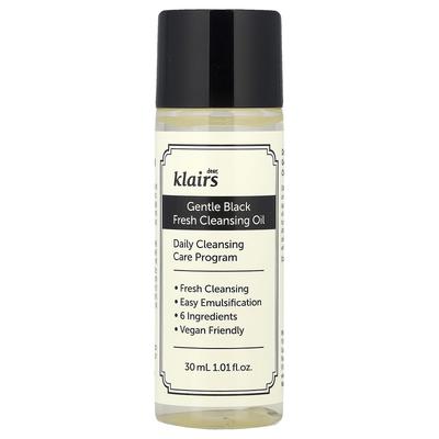 Klairs, Gentle Black Fresh Cleansing Oil, 30 мл (1.01 жидких унций)