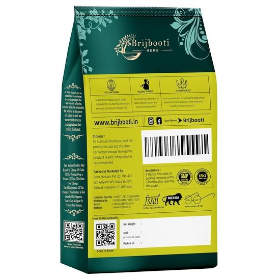 Brijbooti Henna Leaves 400 Gr - Natural & Pure Heena Leaves Mehndi (For Hair Color & Hand Color)