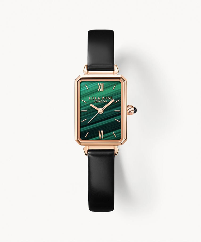 Lollalojeu Ms Lola Malachite Textured Leather Strap Women'S Watch