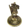 Jesus Statue Olive Colour 3.5in High Strong Alloy Stable Base Exquisite Details Jesus Figurine for Home Car Office