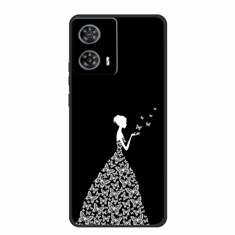 Чехол для телефона Motorola Edge 50 Fusion Задняя крышка Черный силиконовый мягкий чехол Для Moto Edge 50 Fusion Чехол 6.7" Funda Shell
