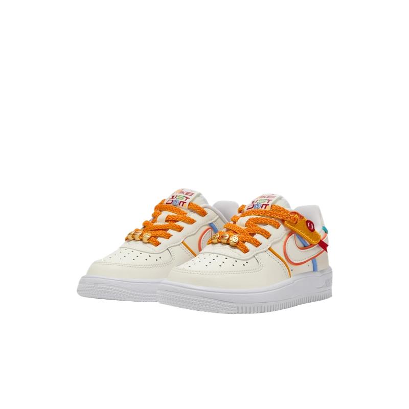 Nike Force 1 Low LV8 EasyOn PS Year of the Snake Детские кроссовки Кремовый Парус Белый HV6004-111
