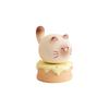 Exquisite Kitty Rotating Figurine Multicolor Table Ornament Cute Siamese Cat Statue  Car Ornaments