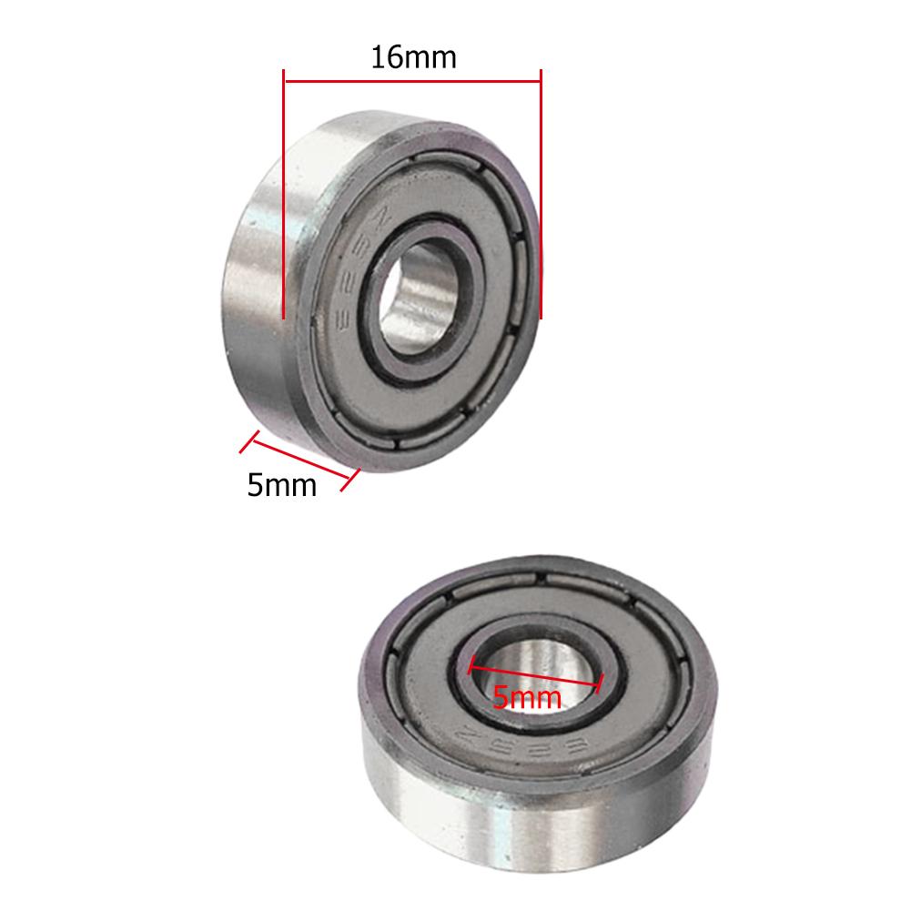 10pcs/lot Ball Bearing 625ZZ 5x16x5mm Carbon Steel Bearings 607 623 626 688 685 687 608 for Scooter Free shipping