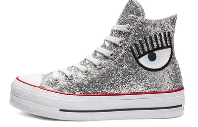 Chuck Taylor All Star Chiara Ferragni x Chuck Taylor All Star Wmns 'Lift Silver' Женские 563828C