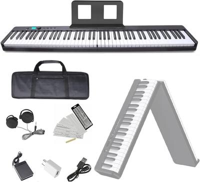 NikoMaku электронное пианино 88 клавиатур складное черное того же размера, что и MIDI Soft Keyboard наушники для занятий в комплекте пианино SWAN-X, компактное,