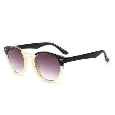 Stylish Unisex Round Reading Sunglasses Female Male Gradient Hyperopia Computer Presbyopia Reading Eyewear Diopters +1.0 to +4.0