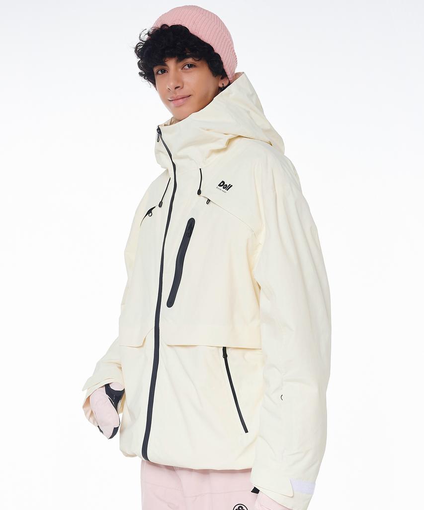Doll Outerwear 2425 Arte Snowboard Jacket Ivory Unisex