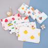 5Pcs Six Layers Gauze Multi-size Baby Towel Highly Absorbent Cotton Soft Square Towels Cartoon Print Kids Handkerchief