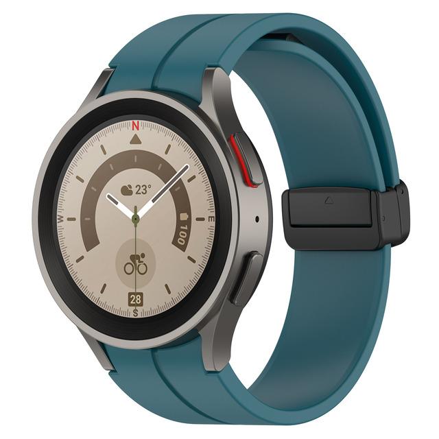 Ремешок для Samsung Watch 7/4/5/6/5 Pro/classic/FE 44мм 40мм Магнитный Силиконовый спортивный браслет без зазоров ремешок Galaxy Watch 7 ремешок