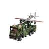 Масштаб 1/32 Однокнопочный Пусковой Автомобиль с Выбросом Звук и Свет Оттяжка Сплав Автомобиль Игрушка Симулированная Военная Модель Автомобиля Подарок для Детей
