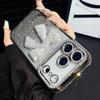 Glitter Diamond Bowknot Cover For iPhone 17 Pro Max Camera Film Protector Cases For iPhone 16 Pro 15 Plus 14 Pro 13 Luxury Case
