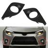 Front Bumper Fog Light Bezel Cover Left & Right W/ Hole For Toyota Corolla 14-16