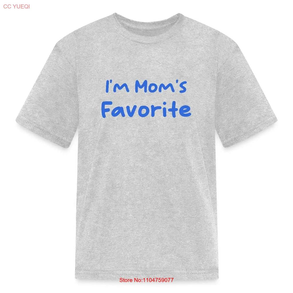 HOT Im Moms Favorite Mothers Day Kids Kids T Shirt vintage Washed streetwear graphic homme Top For Everyday Wear Soft