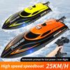 Hj812 Радиоуправляемая лодка 2,4G 25 км/ч Высокоскоростная гоночная лодка С защитой от столкновений Со светодиодными огнями Сброс переворота одной кнопкой Водный аттракцион Для детей и взрослых