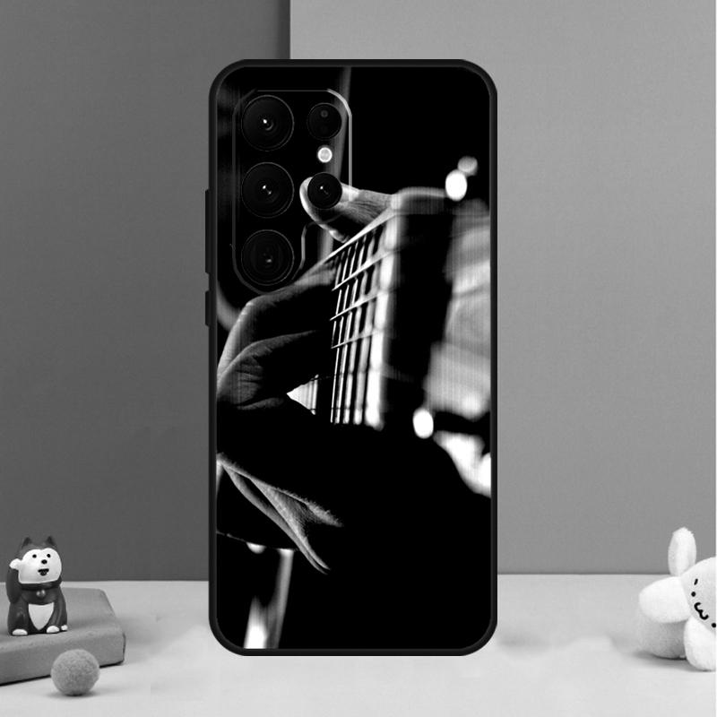 Винтажный Чехол с Музыкальными Гитарами для Samsung Galaxy S23 Ultra S24 S22 Note 20 10 Plus S8 S9 S10 S21 S20 FE Задняя Крышка