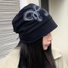 Korean Style Women S Large Head Size Warm Ear Protection Solid Color Versatile Beanie Hat