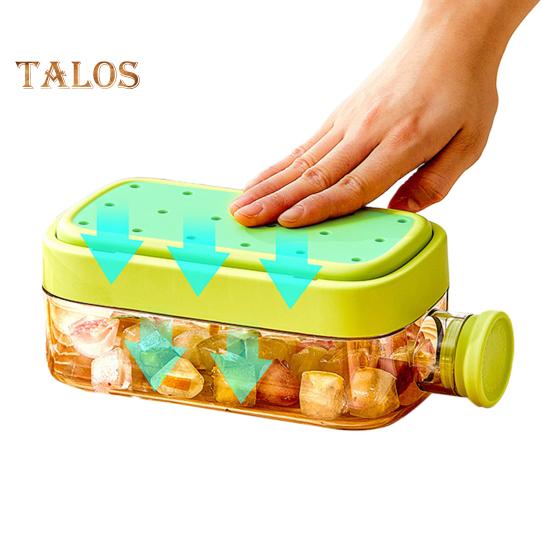 Лоток для льда с крышкой, эффективная форма для приготовления льда для морозильника, легкое извлечение, бесконтактная заливка кубиков льда для напитков, кофе, коктейлей