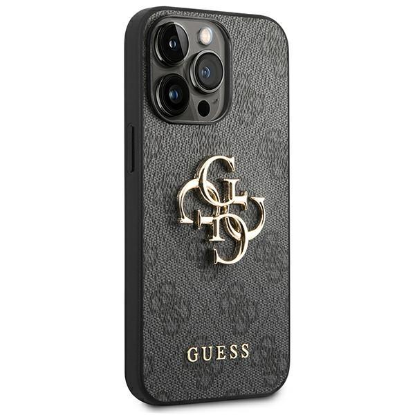 Etui Do Iphone 14 Pro Guess Hardcase 4G Big Metal Logo Szare