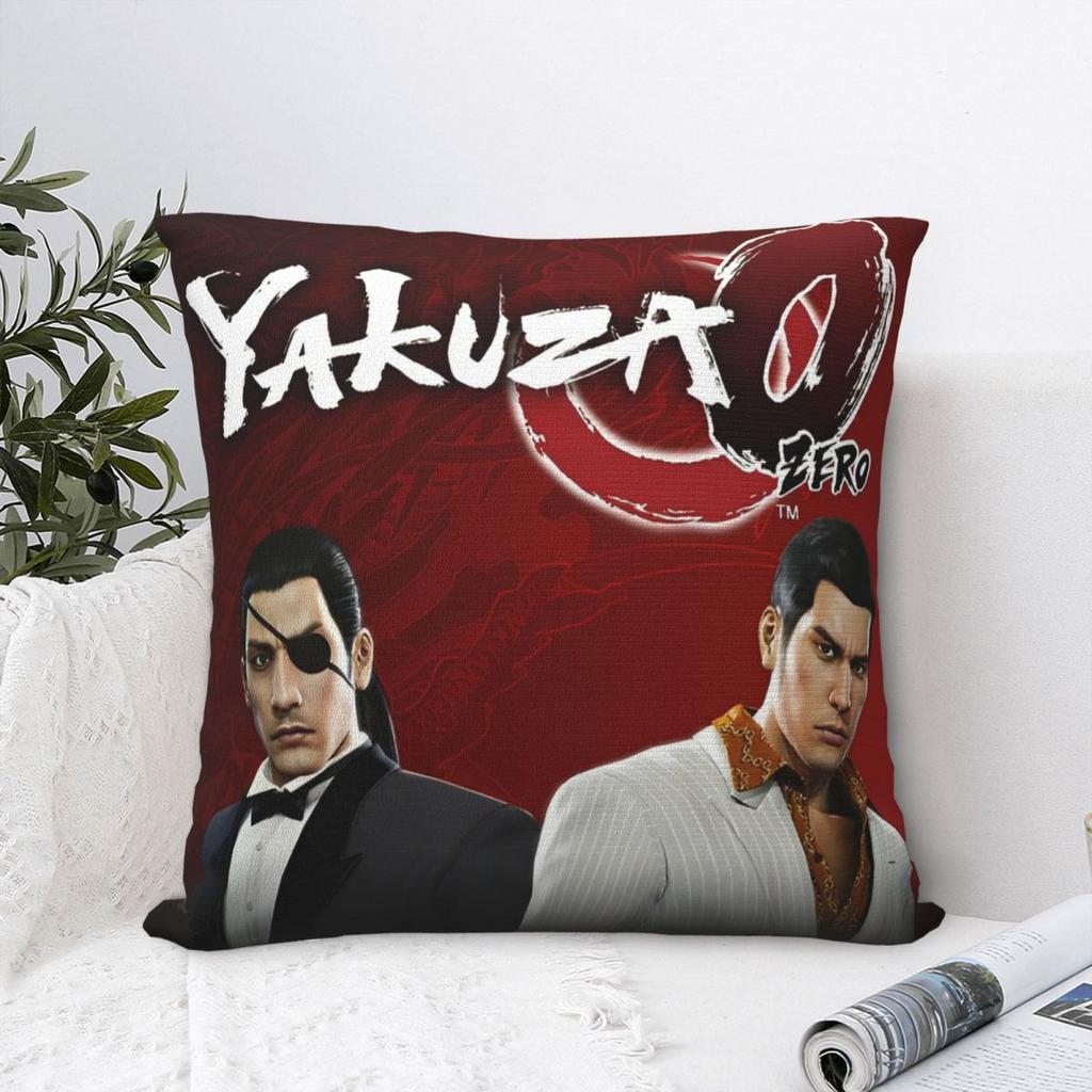 Подушки с изображением Горо Мадзимы из Yakuza, Мерч, Мягкая наволочка, Чехол для декоративной подушки, Декор для автомобиля, На молнии, Различные размеры