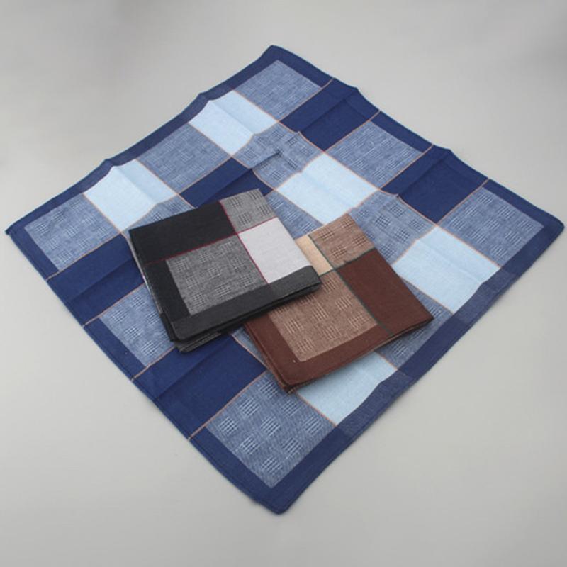 3 шт. квадратных полотенец мужские носовые платки практичные хлопковые тонкие ткани удобные