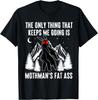 Funny Mothman Fat Ass Vintage Cryptid Funny Mothman Meme T-Shirt