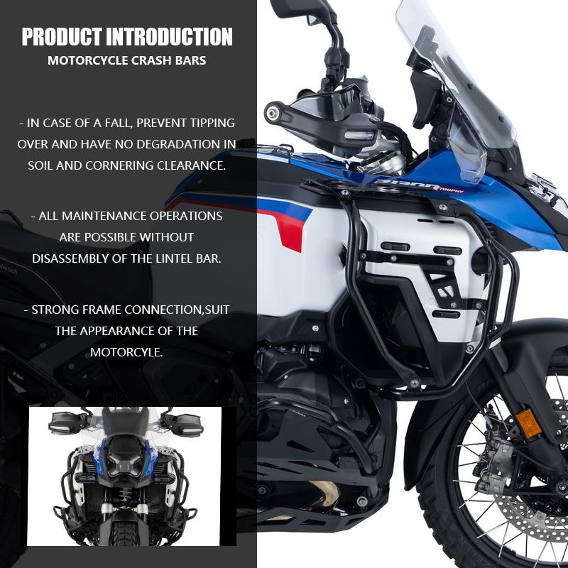 Motorcycle Engine Guard Fairing Frame Protector Crash Tank Bar Bumper For BMW R1300GS Adventure R1300GSA R 1300 GS ADV 2024 2025
