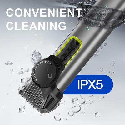 4 в 1 бритва для бороды, триммер для волос в носу, безболезненное средство для удаления волос в носу для мужчин, перезаряжаемый через USB ЖК-дисплей