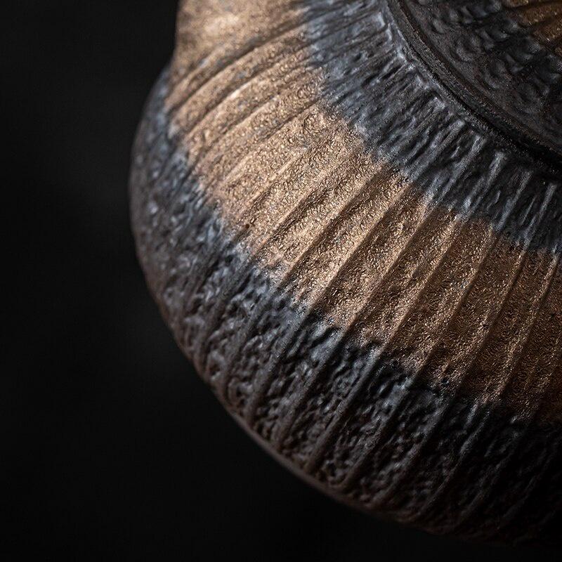 250 мл Чайник из старой скальной глины с позолотой Керамический Защищенный от ожогов Термостойкий Чайный набор