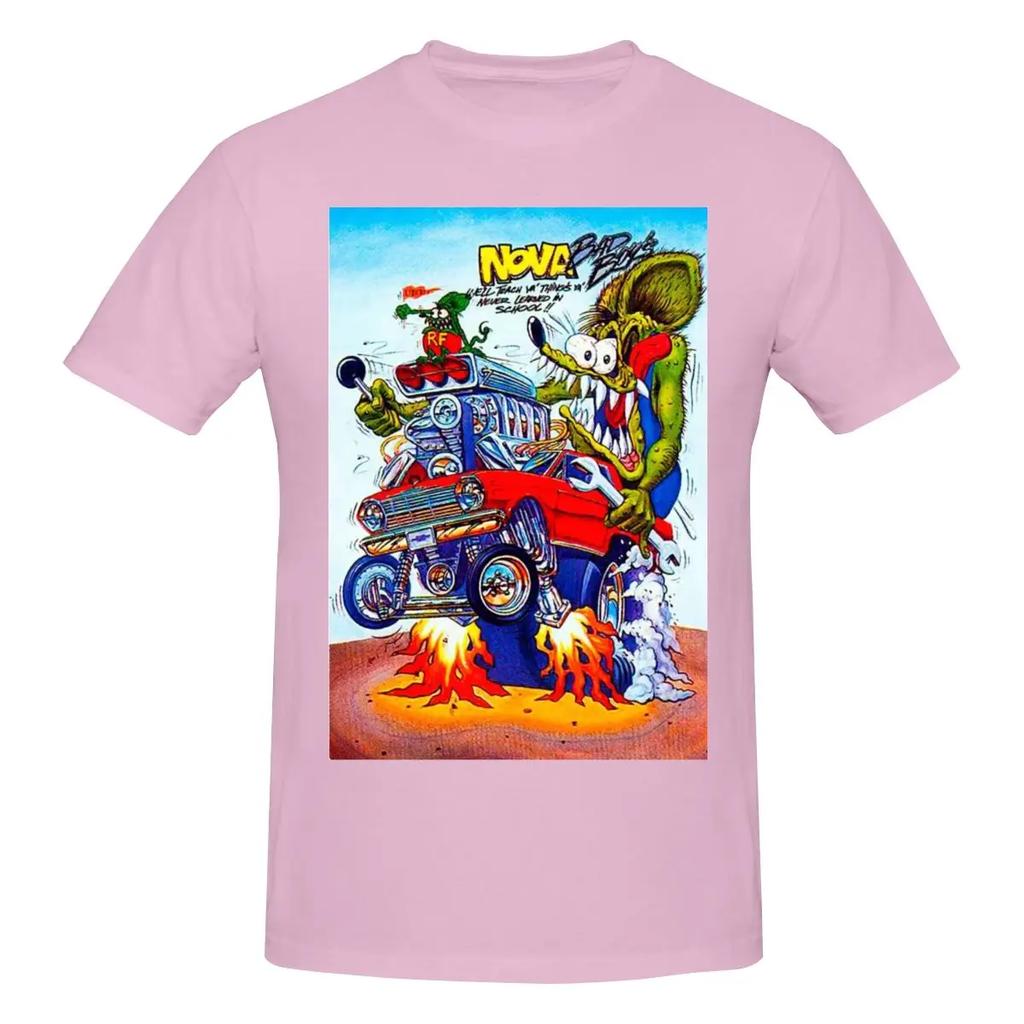 Классическая хлопковая унисекс футболка Rat Fink для мужчин и женщин, Классическая футболка