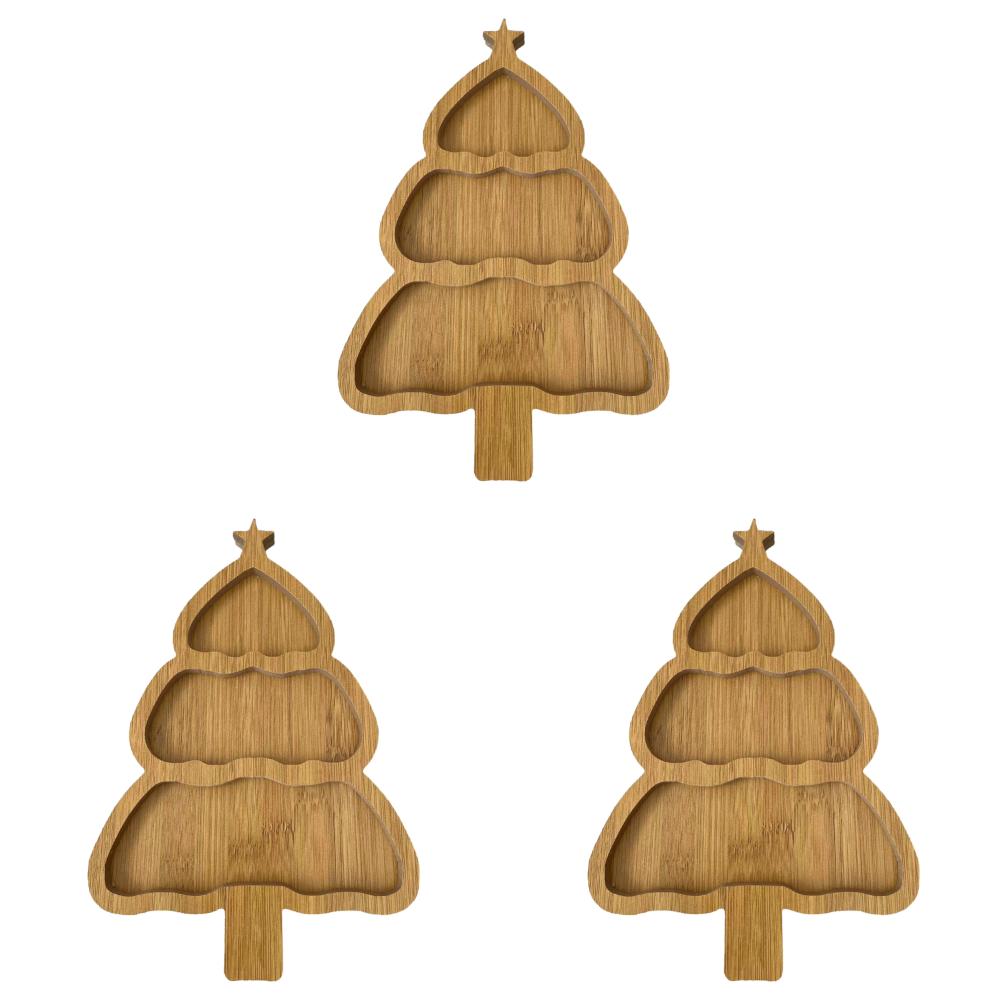 1-5 шт. Деревянная рождественская елка, фруктовая чаша, рождественский поднос, тарелка для закусок в виде елки, японская тарелка для сашими, коробка для десертов и закусок