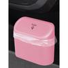 Car Mounted Garbage Bin with Lid Hanging Storage Bin Mini Press Type Side Door Garbage Storage Bin