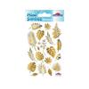 Stickers - Gold Plant Leaves - Glitter - Epoxy