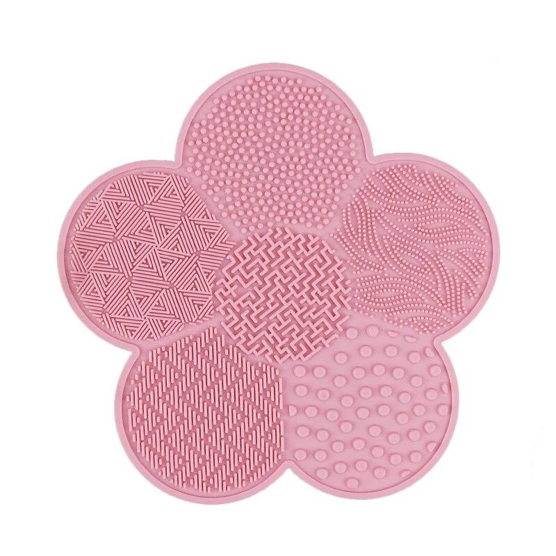 Silicone Make Up Cleaning Brush Scrubber Pad Cleansing Washing Tool Cosmetic Silicone Makeup Brush Mat Cleaner with Suction Cup