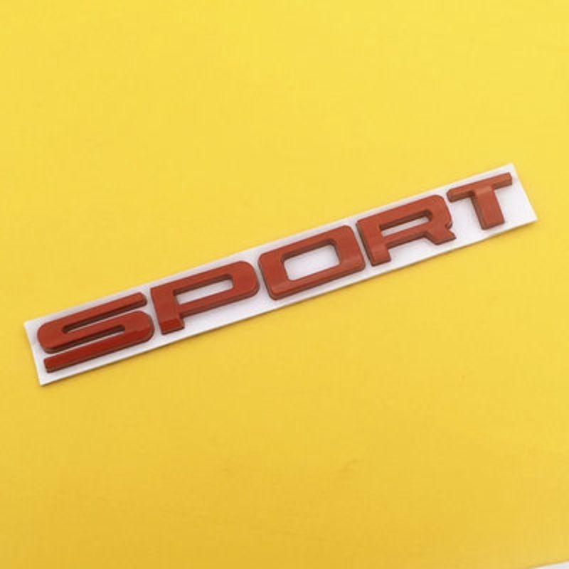 Спортивная наклейка с буквами на заднюю часть автомобиля, спортивная трехмерная металлическая наклейка для модификации кузова, автомобильная наклейка