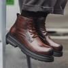 Новые ботинки Мартин мужская обувь универсальные высокие ботинки мужская трендовая обувь средней высоты в британском стиле рабочие ботинки мужские 2279-J