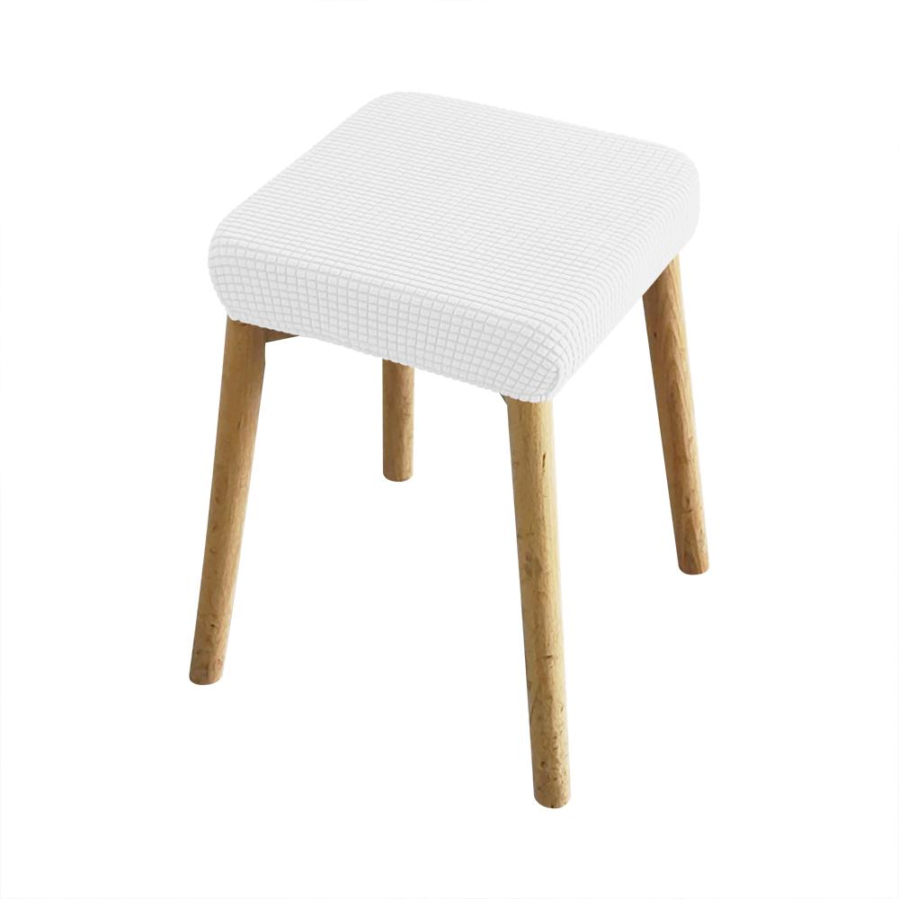 Эластичные чехлы для квадратных барных стульев Однотонные чехлы с сиденьем-седлом Для дома Кухонного острова Гостиной Кафе Ресторана Защита для стула