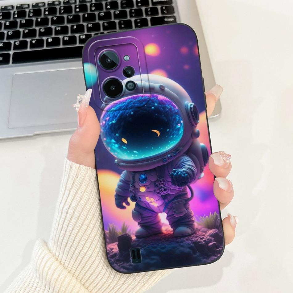 Чехол для Realme C31 RealmeC31 C 31 4G RMX3501 2022 Милый Мультяшный Защита Камеры Ударопрочный Мягкий Силиконовый Чехлы для Телефона