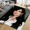 Hathaway Flannel Printed Carpet, Home Sofa Decoration for Living Room & Bedroom, Non‑Slip Play Flannel Floor Mat for Game Room