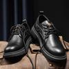 Business Leather Shoes Men Fashion Lace-up Derby Shoe Mens Light Comfortable Outdooleather Men's Shoesr Driving Flats