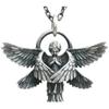Retro Silver Plated Cute Pet Cat Wings Animal Pendant Necklace for Men Women Personalized Fashion Jewelry Couple Gifts