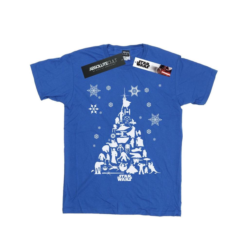 STAR WARS Mens Christmas Tree T-Shirt