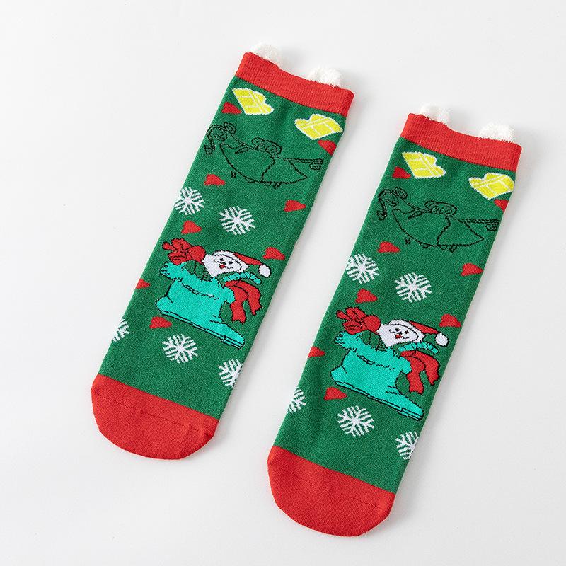 Christmas Cotton Cartoon Socks Merry Christmas Decorations For Home Xmas Ornaments Gifts Party Supplies Happy New Year