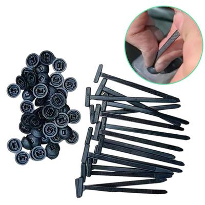 Нейлоновая универсальная пряжка для кабельных стяжек, прочный самоблокирующийся держатель для нейлоновых стяжек, многоцелевые кабельные стяжки для авторемонта, домашней электропроводки в гараже