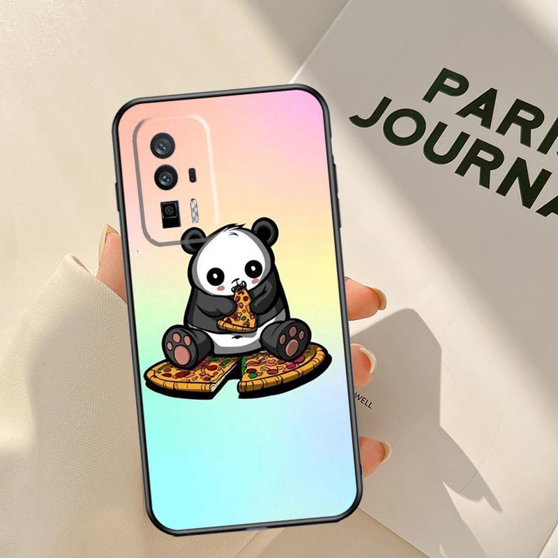 Милый чехол с пандой для Xiaomi 14 15 Ultra 13T 14T 15T Pro 17 Pro Max POCO X7 Pro X3 X5 X6 F5 F6 F7 F8 Задняя крышка