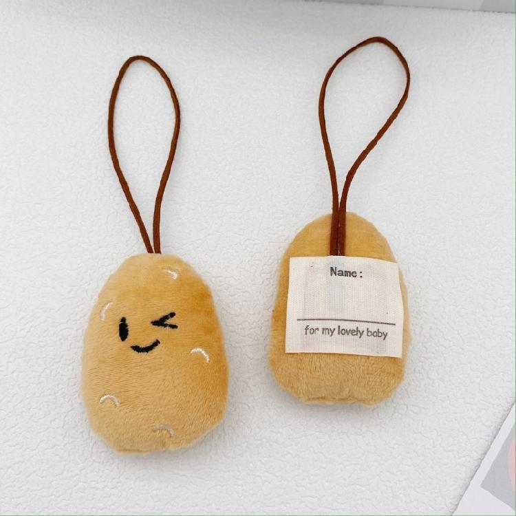 Набор из 10 ручных миниатюрных картофельных брелоков и значков-брелоков, многофункциональный держатель для ключей для стильных людей