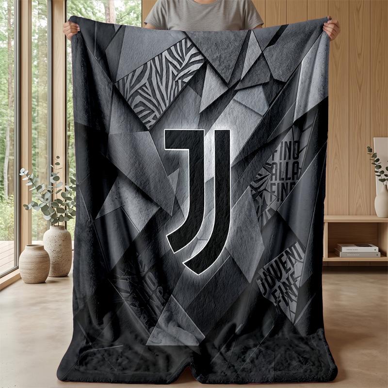 Juventus FC Theme blanket Soft Flannel Blanket Plush Throw Blanket Cozy Sofa Bed Blanket for Home Decor