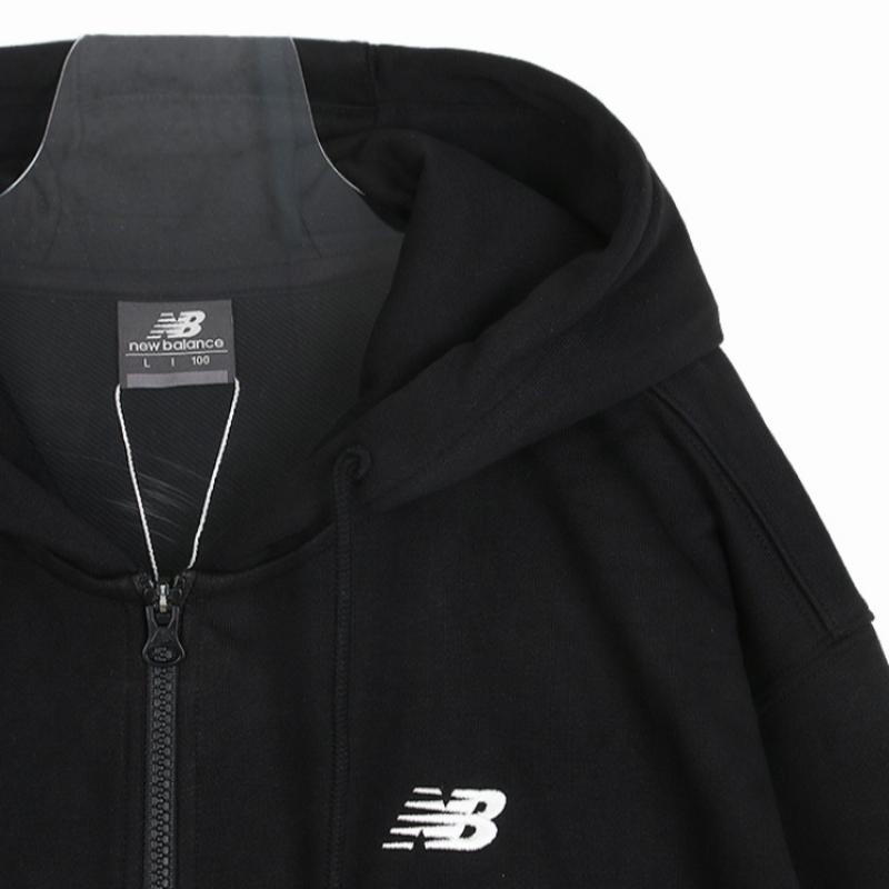 New Balance Толстовка с капюшоном на молнии Nqj Nbmdfco103 19 Универсальная базовая толстовка с капюшоном на молнии с маленьким логотипом